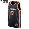 NBA Børn Trøje Atlanta Hawks Onyeka Okongwu 20 2022-23 Nike City Edition Sort Swingman